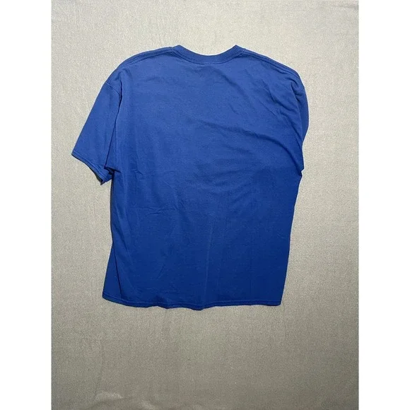 Jerzees Men's XL Blue Trojans TD Club 2007 Football Graphic Print T-Shirt - Picture 4 of 4